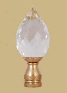 Crystal Pineapple with Brass Base
