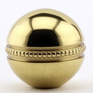 Polished Brass Beaded Ball