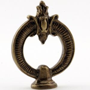 Antique Brass Cartouche Ring