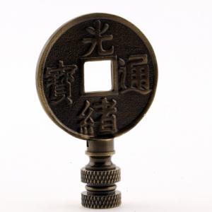 Antique Brass Chinese Coin