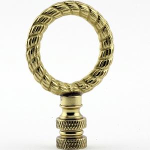 Polished Brass Rope Ring