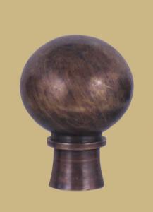 Antique Solid Brass Ball, two sizes