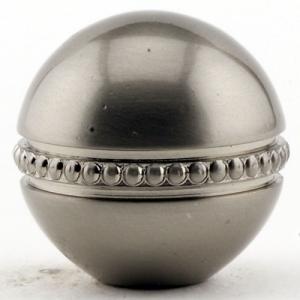 Brushed Nickel Beaded Ball 