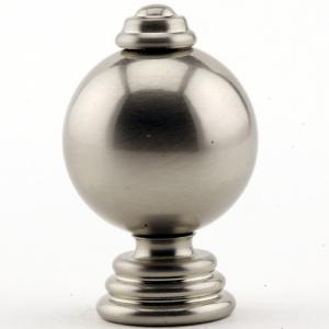 Brushed Nickel Ball with Tiered Base 